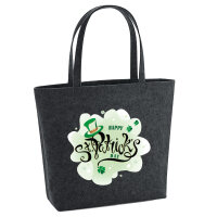 Filz Shopper Happy St. Patrick’s Day Zylinder 22 Liter