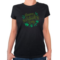 Damen T-Shirt St. Patrick’s Day Kleeblatt