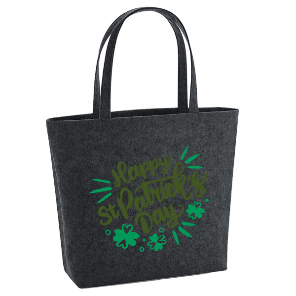 Filz Shopper St. Patrick’s Day Kleeblatt 22 Liter