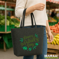 Filz Shopper St. Patrick’s Day Kleeblatt 22 Liter
