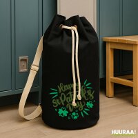 Seesack St. Patrick&rsquo;s Day Kleeblatt 20 Liter Black