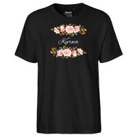 Herren T-Shirt Kurwa polnisch Blumen