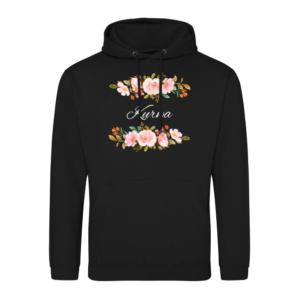 Unisex Hoodie Kurwa polnisch Blumen