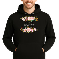 Unisex Hoodie Kurwa polnisch Blumen