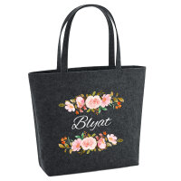 Filz Shopper Blyat russisch Blumen 22 Liter