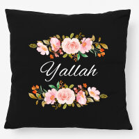 Kissen Yallah arabisch Blumen 40x40cm