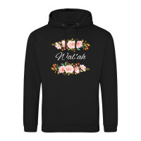 Unisex Hoodie Wallah arabisch Blumen