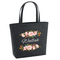 Filz Shopper Wallah arabisch Blumen 22 Liter