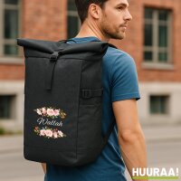 Kurierrucksack Wallah arabisch Blumen 30-44 Liter Black...