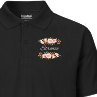 Herren Polo Shirt Stronzo italienisch Blumen