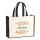 Jutetasche Stronzo italienisch Blumen 21 Liter Black