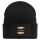 Beanie mit Patch Putain französisch Blumen Black