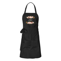 Schürze Shit englisch Blumen mit Taschen