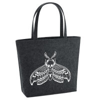 Filz Shopper Totenkopfschwärmer Motte 22 Liter