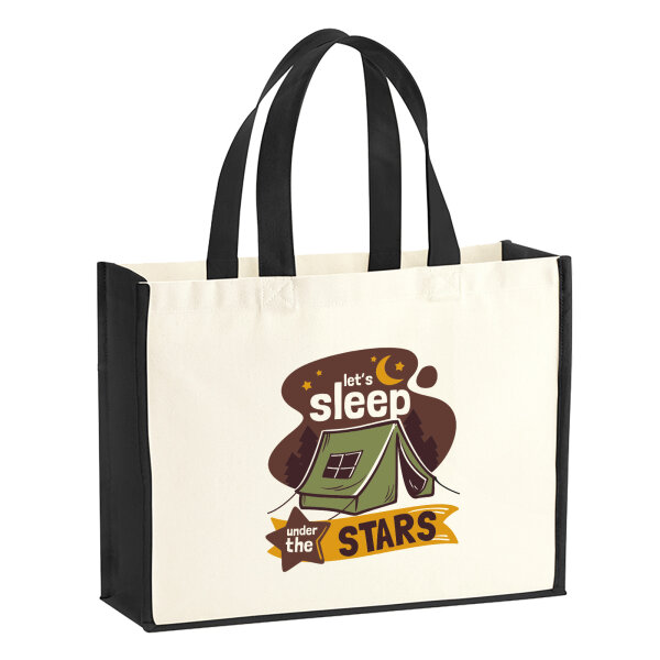 Jutetasche Sleep under the stars Zelt 21 Liter Black