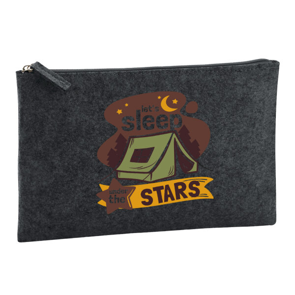 Kulturbeutel Sleep under the stars Zelt 1 Liter Charcoal