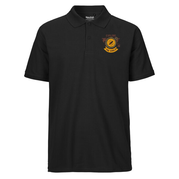 Herren Polo Shirt Explore the world Kompass