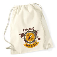 Turnbeutel Explore the world Kompass 12 Liter