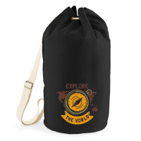 Seesack Explore the world Kompass 20 Liter Black