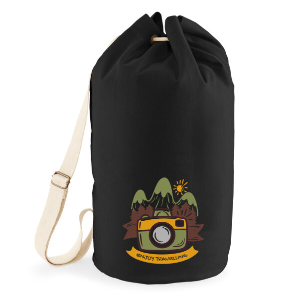Seesack Enjoy travelling Kamera 20 Liter Black