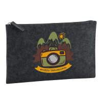 Kulturbeutel Enjoy travelling Kamera 1 Liter Charcoal