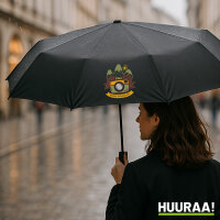 Regenschirm Enjoy travelling Kamera 98cm Schwarz
