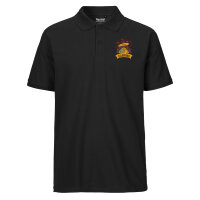 Herren Polo Shirt let´s go camping Zelt