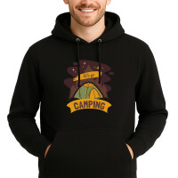 Unisex Hoodie let´s go camping Zelt