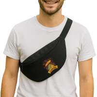 Bauchtasche let´s go camping Zelt 2,5 Liter Black