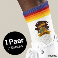 Unisex Socken let´s go camping Zelt Baumwolle