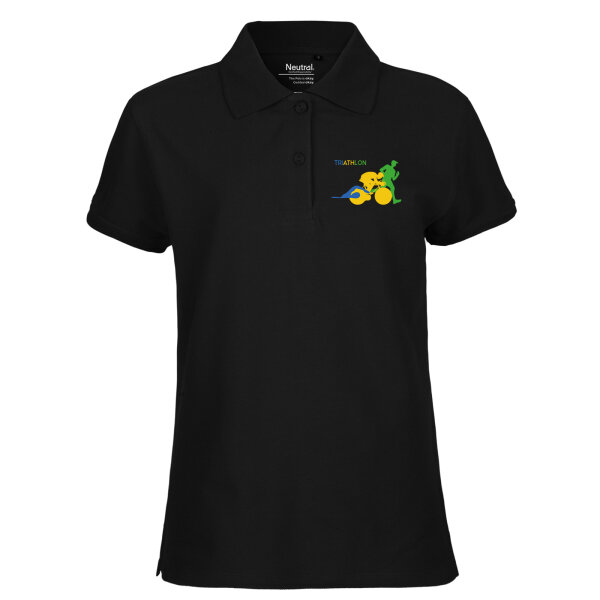 Damen Polo Shirt Triathlon Schwimmen, Radfahren und Laufen