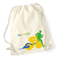 Turnbeutel Triathlon Schwimmen, Radfahren und Laufen 12 Liter