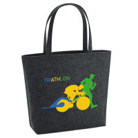 Filz Shopper Triathlon Schwimmen, Radfahren und Laufen 22...