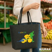 Filz Shopper Triathlon Schwimmen, Radfahren und Laufen 22...