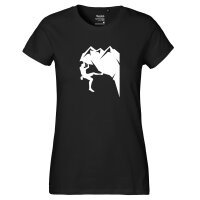 Damen T-Shirt Klettern Silhouette