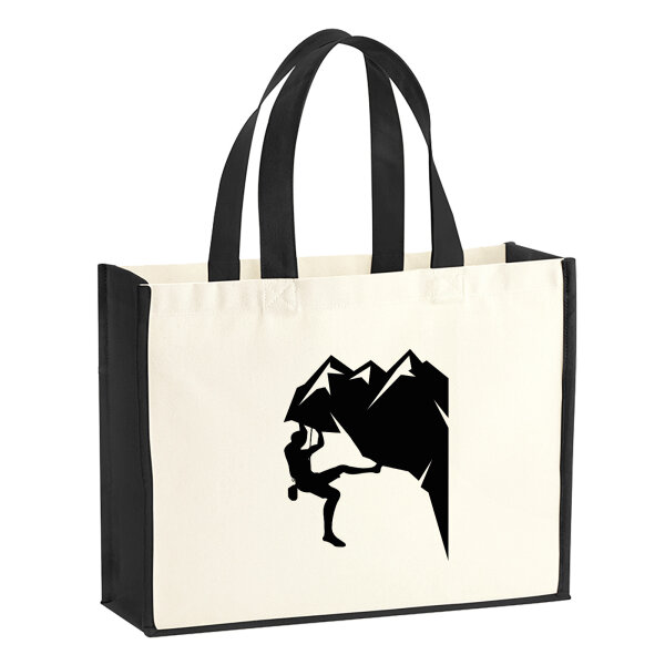 Jutetasche Klettern Silhouette 21 Liter Black
