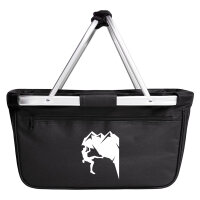 Einkaufskorb faltbar Klettern Silhouette 20 Liter Black