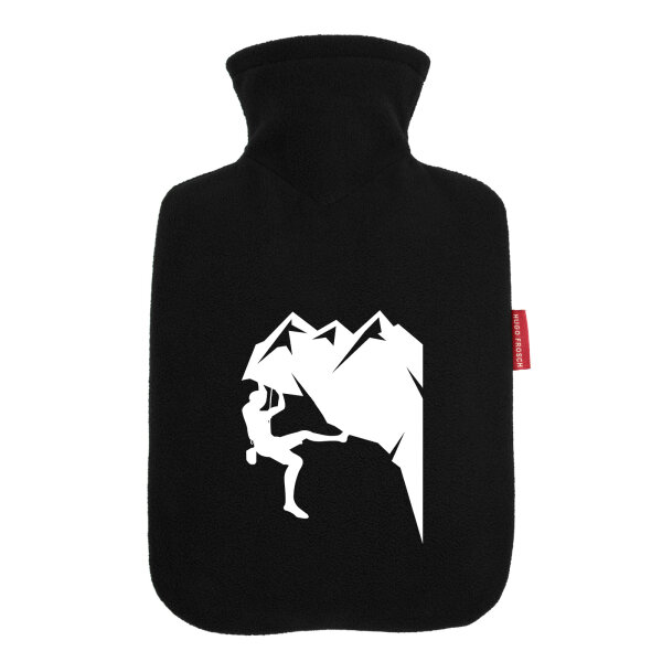 Wärmflasche Klettern Silhouette