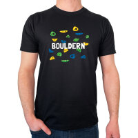 Herren T-Shirt Bouldern Kletterwand