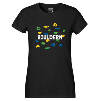 Damen T-Shirt Bouldern Kletterwand