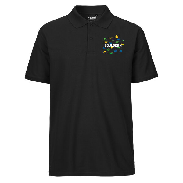 Herren Polo Shirt Bouldern Kletterwand