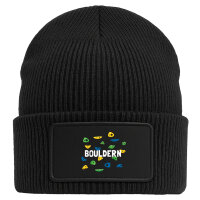 Beanie mit Patch Bouldern Kletterwand Black