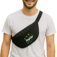 Bauchtasche Bouldern Kletterwand 2,5 Liter Black