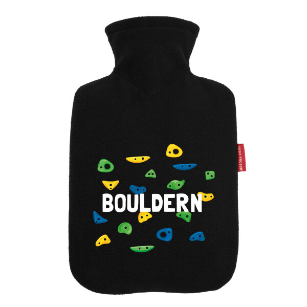 Wärmflasche Bouldern Kletterwand