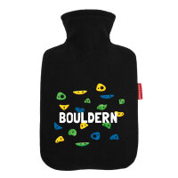 Wärmflasche Bouldern Kletterwand
