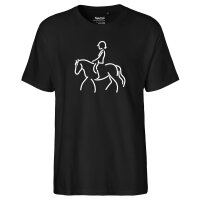 Herren T-Shirt Reiten Pferd