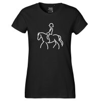 Damen T-Shirt Reiten Pferd