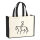 Jutetasche Reiten Pferd 21 Liter Black