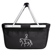 Einkaufskorb faltbar Reiten Pferd 20 Liter Black