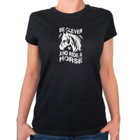 Damen T-Shirt ride a horse Pferd